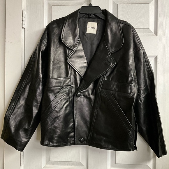 Clem Oversized Leather Jacket - Picture 3 of 6
